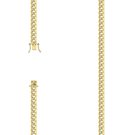 925 Silver Hollow Miami Cuban Chain 5.2mm