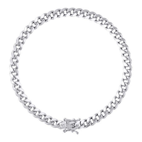 925 Silver Hollow Miami Cuban Chain 5.2mm