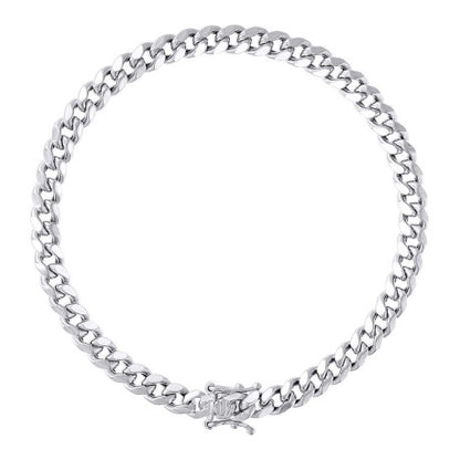 925 Silver Hollow Miami Cuban Chain 5.2mm