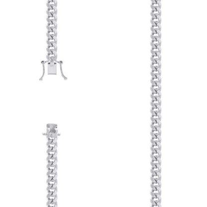 925 Silver Hollow Miami Cuban Chain 6.3mm