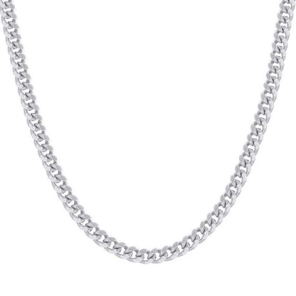 925 Silver Hollow Miami Cuban Chain 6.3mm
