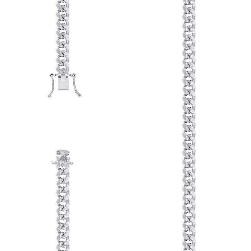 925 Silver Hollow Miami Cuban Chain 6.3mm