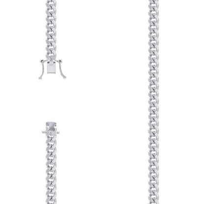 925 Silver Hollow Miami Cuban Chain 6.3mm