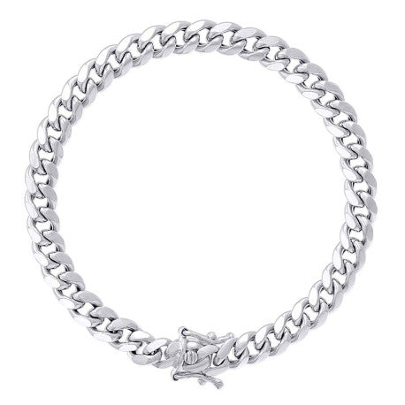 925 Silver Hollow Miami Cuban Chain 6.3mm