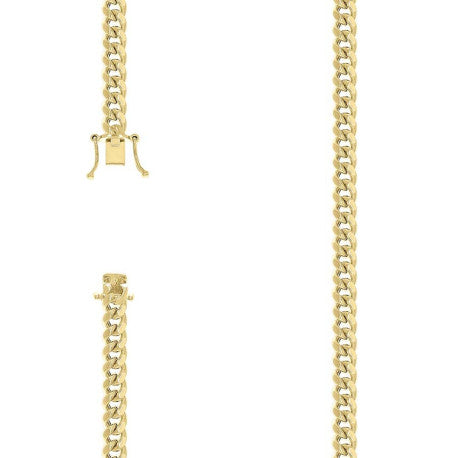 925 Silver Hollow Miami Cuban Chain 6.3mm