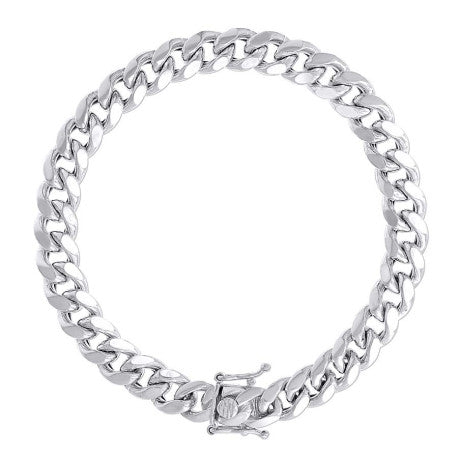 925 Silver Hollow Miami Cuban Chain 9mm