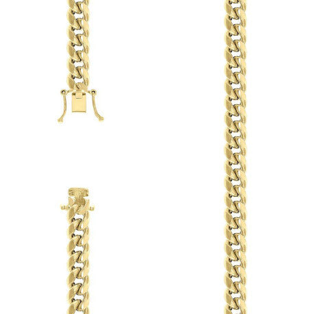 925 Silver Hollow Miami Cuban Chain 9mm