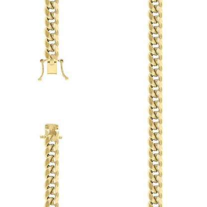 925 Silver Hollow Miami Cuban Chain 9mm