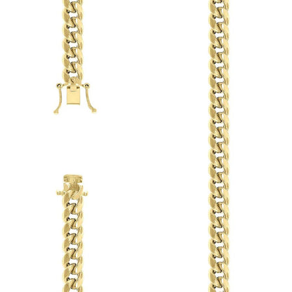 925 Silver Hollow Miami Cuban Chain 9mm