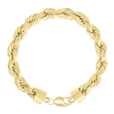 925 Silver Hollow Rope Chain 10mm