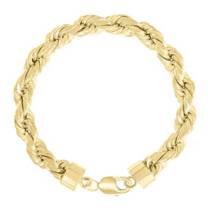 925 Silver Hollow Rope Chain 10mm