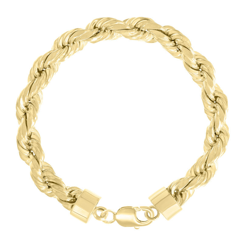 925 Silver Hollow Rope Chain 10mm