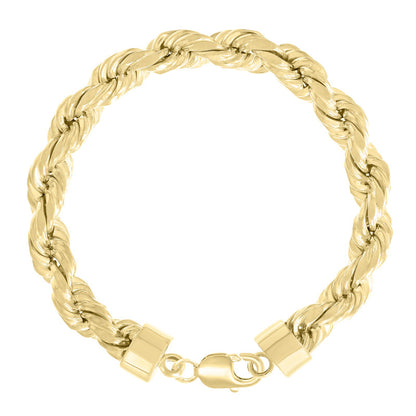 925 Silver Hollow Rope Chain 10mm