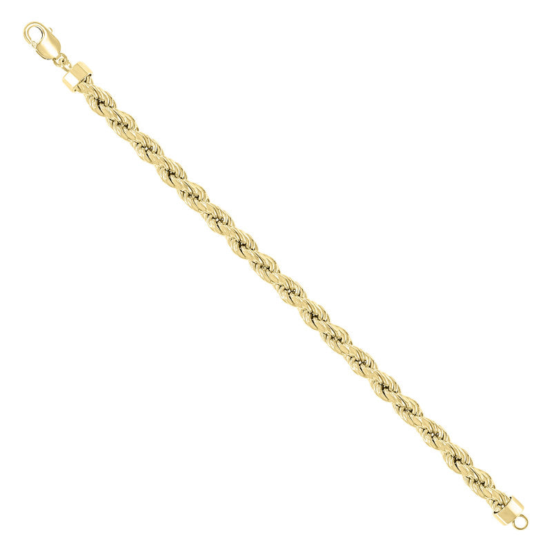 925 Silver Hollow Rope Chain 11mm