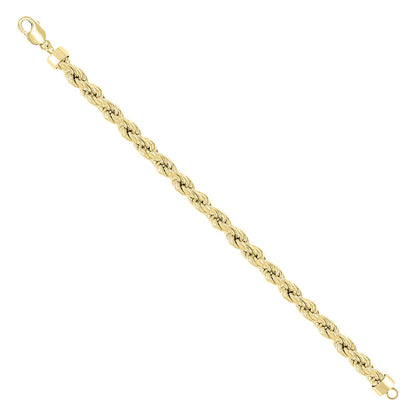 925 Silver Hollow Rope Chain 11mm