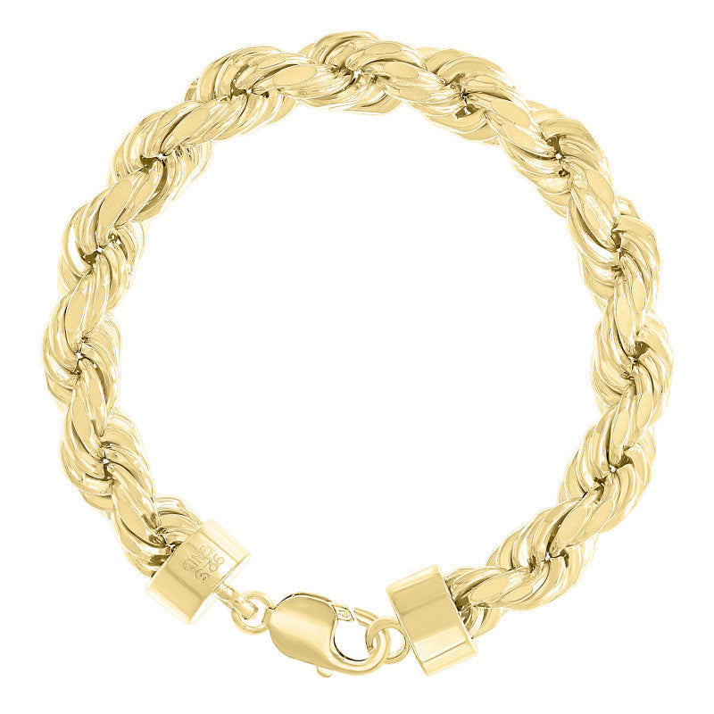 925 Silver Hollow Rope Chain 11mm
