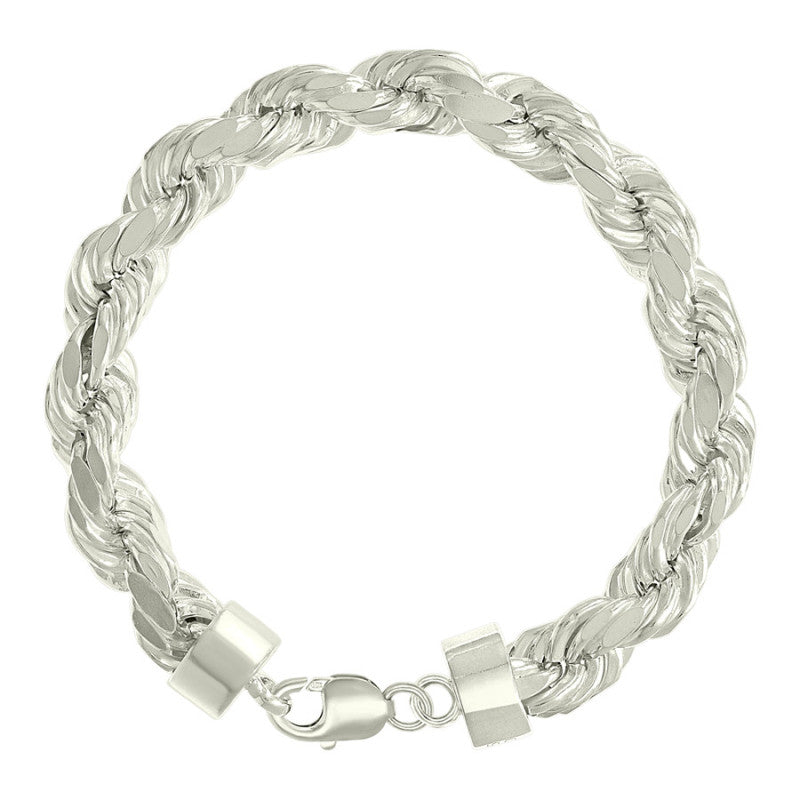 925 Silver Hollow Rope Chain 11mm