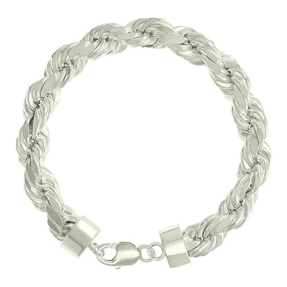 925 Silver Hollow Rope Chain 11mm