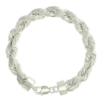 925 Silver Hollow Rope Chain 11mm