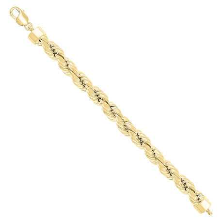 925 Silver Hollow Rope Chain 12mm