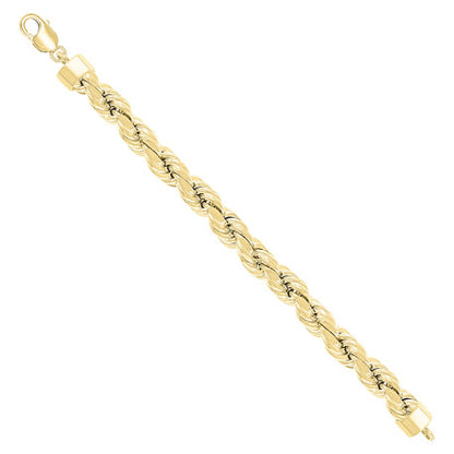 925 Silver Hollow Rope Chain 12mm