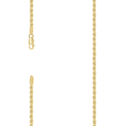 925 Silver Hollow Rope Chain 3.5mm