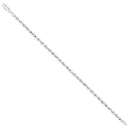 925 Silver Hollow Rope Chain 3.5mm