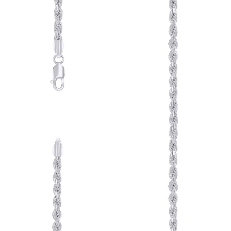 925 Silver Hollow Rope Chain 3.5mm