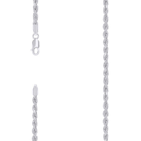 925 Silver Hollow Rope Chain 3.5mm