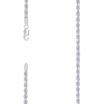 925 Silver Hollow Rope Chain 3.5mm