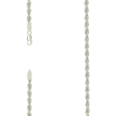 925 Silver Hollow Rope Chain 3mm