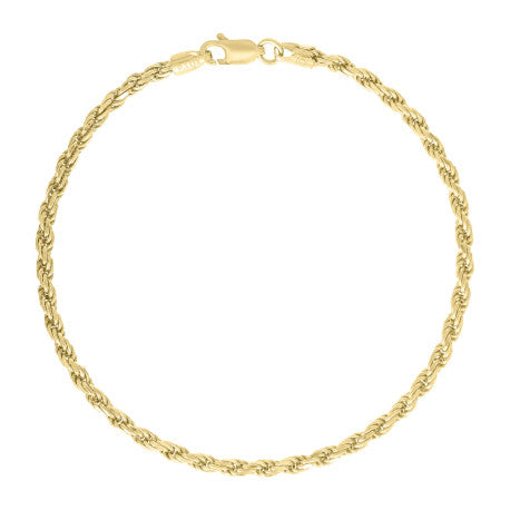 925 Silver Hollow Rope Chain 3mm