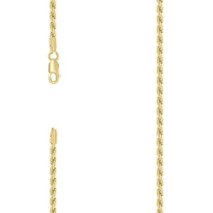 925 Silver Hollow Rope Chain 3mm