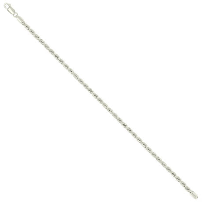 925 Silver Hollow Rope Chain 3mm