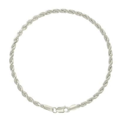 925 Silver Hollow Rope Chain 3mm