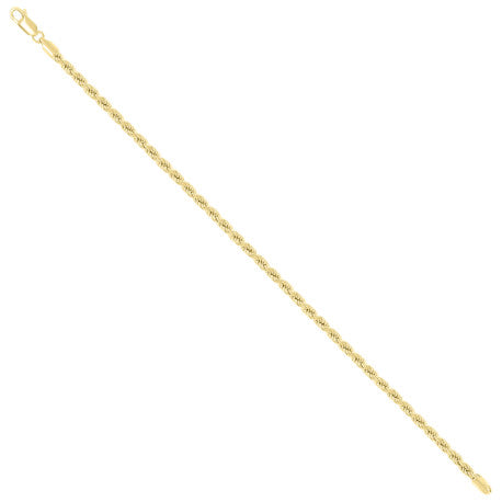 925 Silver Hollow Rope Chain 3mm