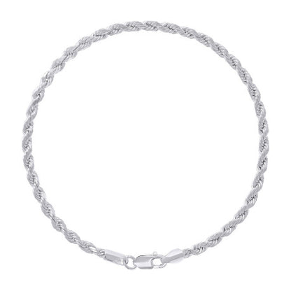 925 Silver Hollow Rope Chain 3mm