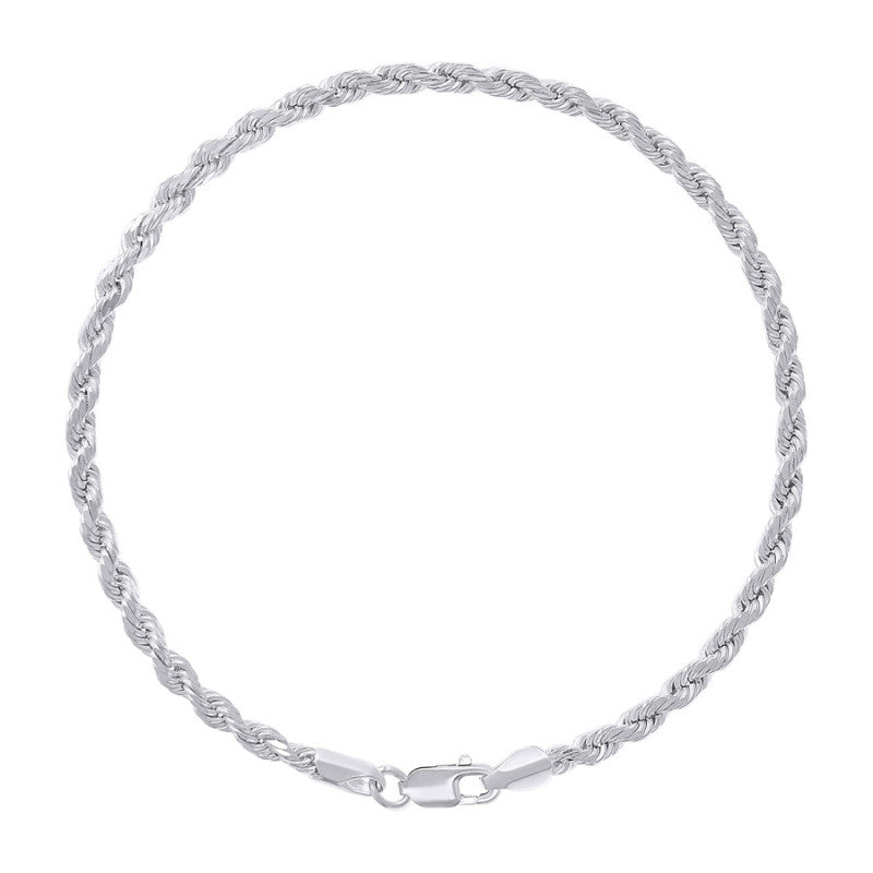 925 Silver Hollow Rope Chain 3mm