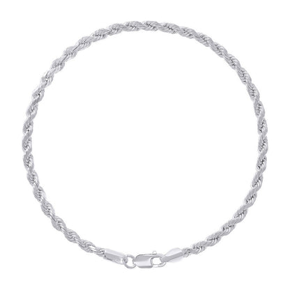 925 Silver Hollow Rope Chain 3mm