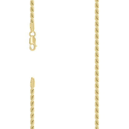 925 Silver Hollow Rope Chain 3mm