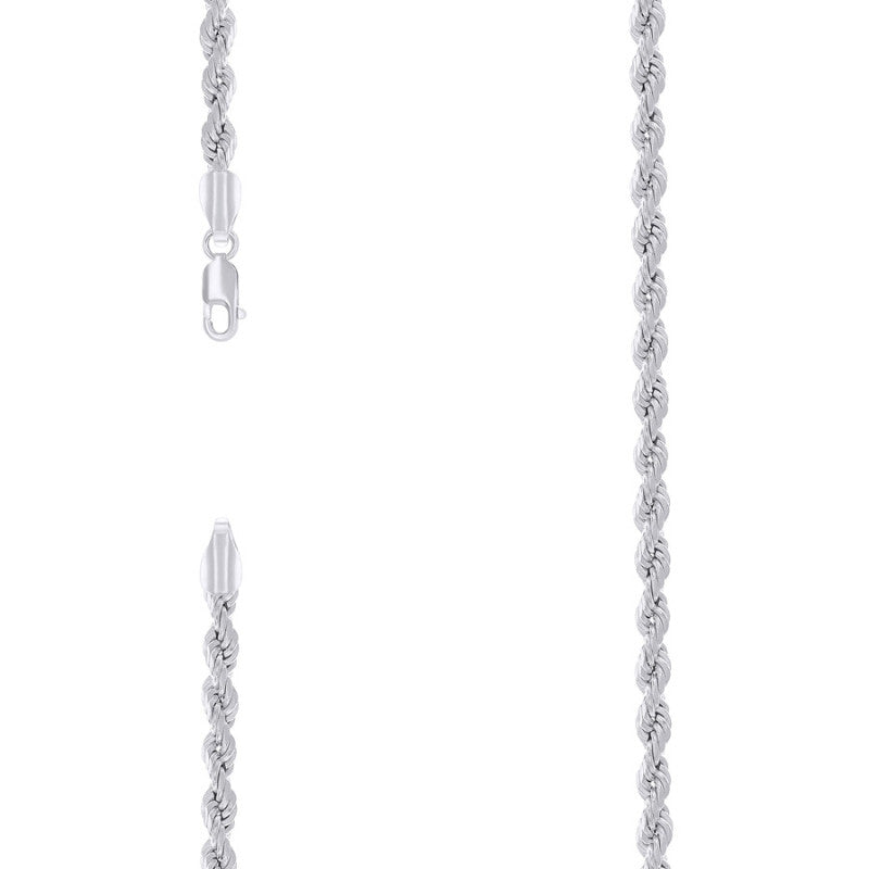 925 Silver Hollow Rope Chain 3mm