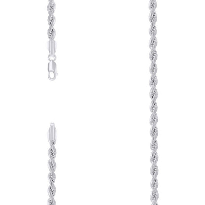925 Silver Hollow Rope Chain 3mm