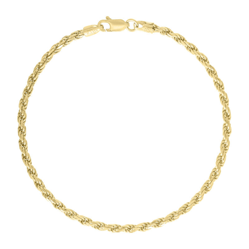 925 Silver Hollow Rope Chain 3mm