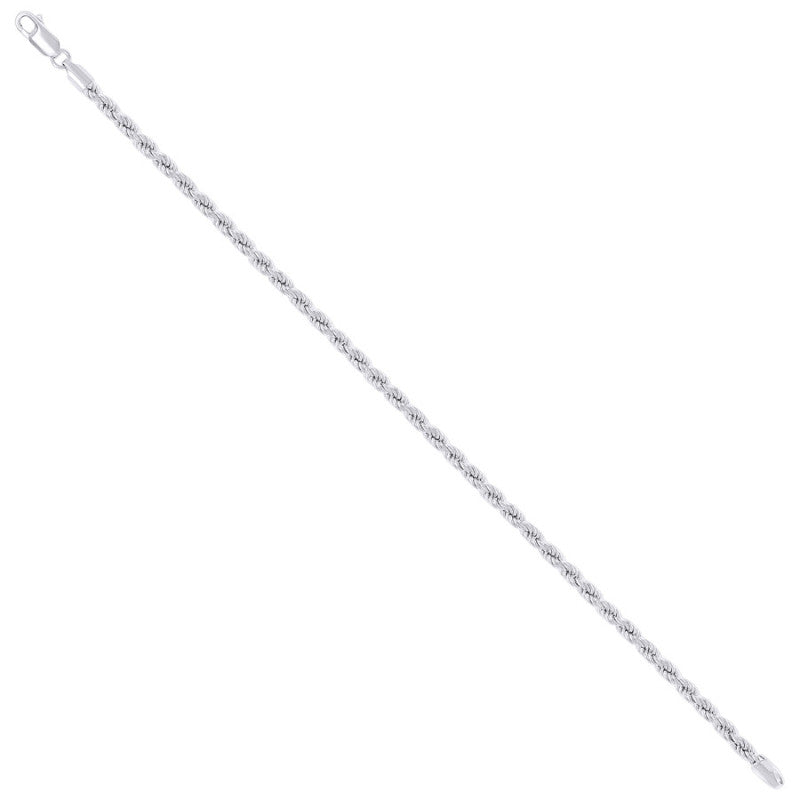 925 Silver Hollow Rope Chain 3mm