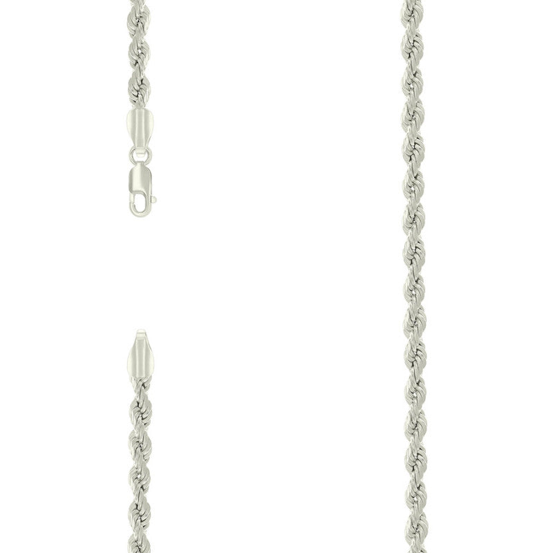925 Silver Hollow Rope Chain 3mm