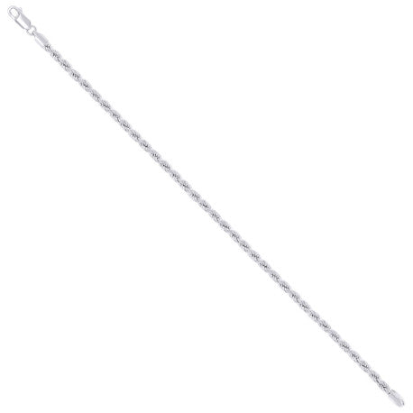 925 Silver Hollow Rope Chain 3mm