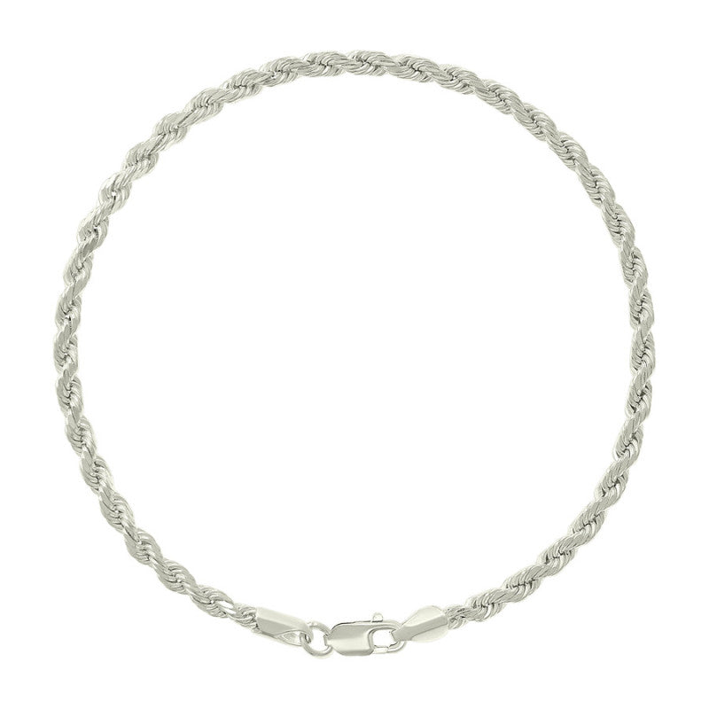 925 Silver Hollow Rope Chain 3mm