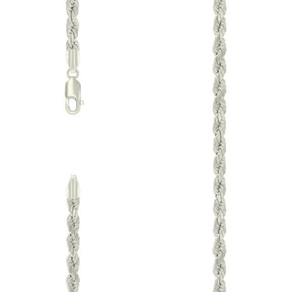 925 Silver Hollow Rope Chain 4.8mm