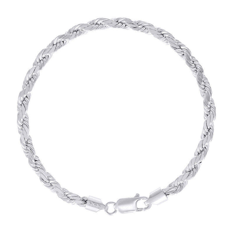 925 Silver Hollow Rope Chain 4.8mm