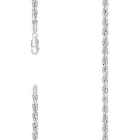 925 Silver Hollow Rope Chain 4.8mm